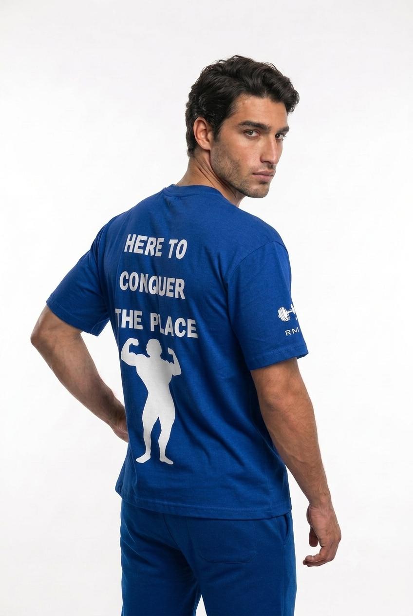 TSHIRT OVERSIZE "ATHLETIC BLUE"